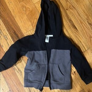 Carters Two-Tone Black and Gray Hoodie